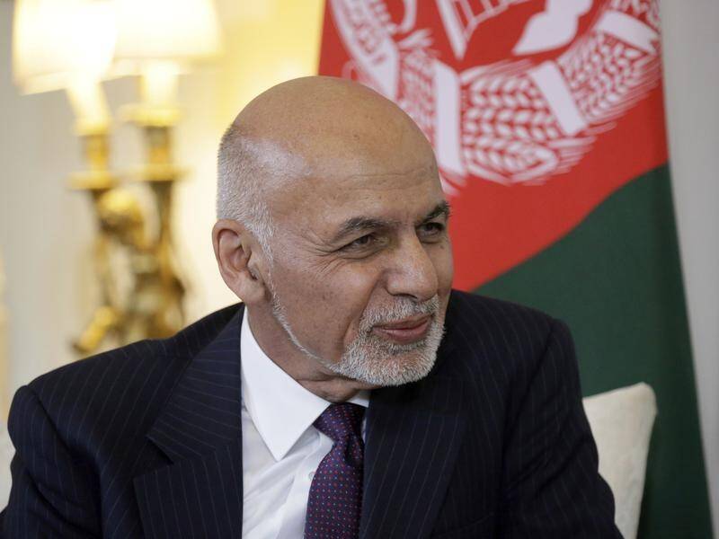 Afghanistan's Ashraf Ghani says troops will remain in defensive positions and monitor the situation.