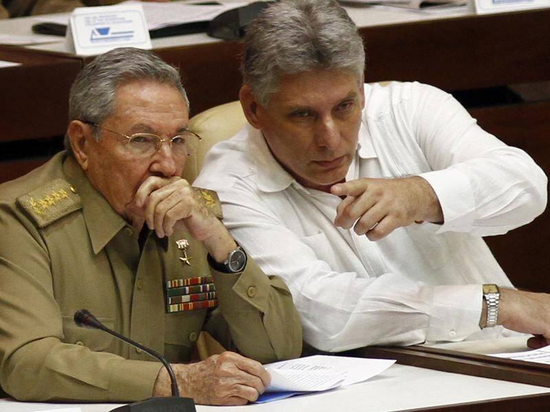 Miguel Diaz-Canel (right) has been nominated to succeed Raul Castro as president of Cuba.