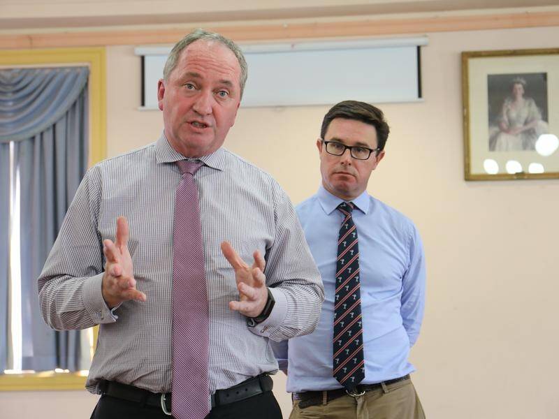 The Nationals leadership team of Barnaby Joyce and David Littleproud could be challenged.