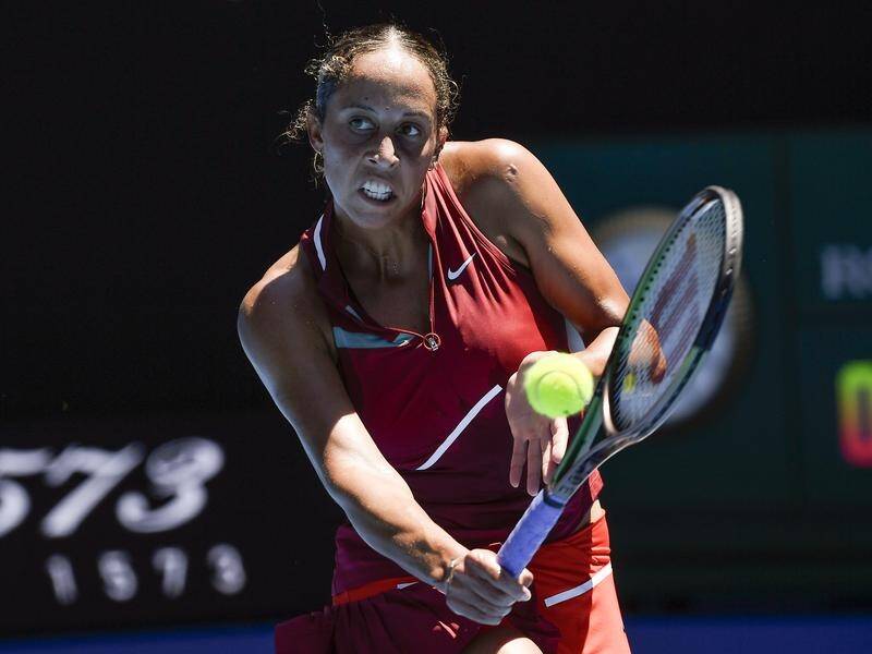 Madison Keys has roared into the Australian Open semi-finals for the first time in seven years.