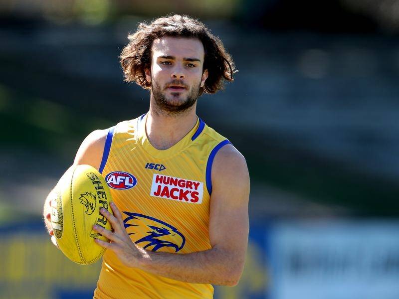 Jack Petruccelle will replace the suspended Willie Rioli in West Coast's team to play Geelong.