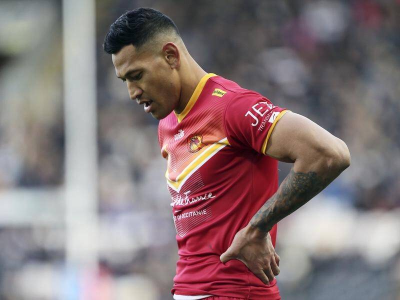 Super League Catalans Dragons have dismissed reports that Israel Folau has turned his back on them.