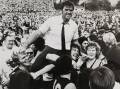 SA football legend Neil Kerley, seen here after coaching Glenelg to the 1973 premiership, has died.