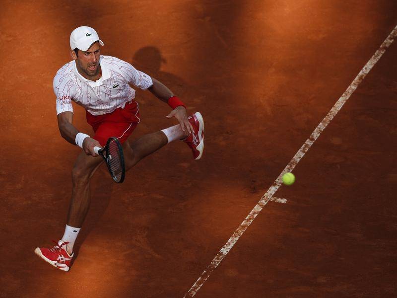 Novak Djokovic beat Casper Ruud of Norway to reach the Italian Open final.