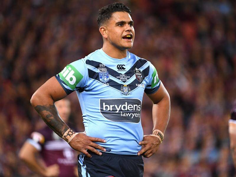 Latrell Mitchell will hope to show Blues selectors his best for the Roosters against Melbourne.
