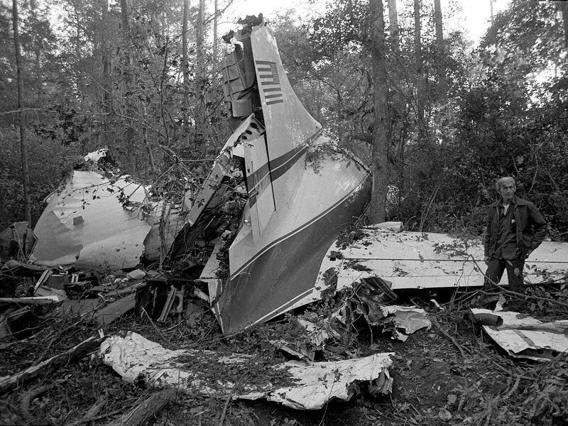 Lynyrd Skynyrd's lead singer Ronnie Van Zant and five others died in a 1977 plane crash.