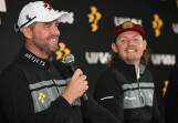 Marc Leishman (left) and fellow Aussie Cameron Smith will be hunting birdies in Adelaide. (Michael Errey/AAP PHOTOS)