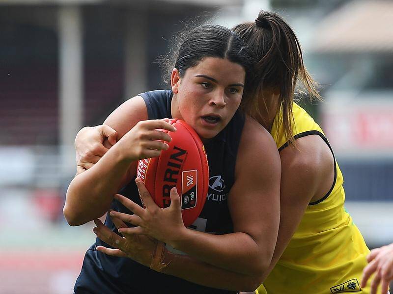 Carlton's Madison Prespakis has been offered a one-match ban by the AFLW.