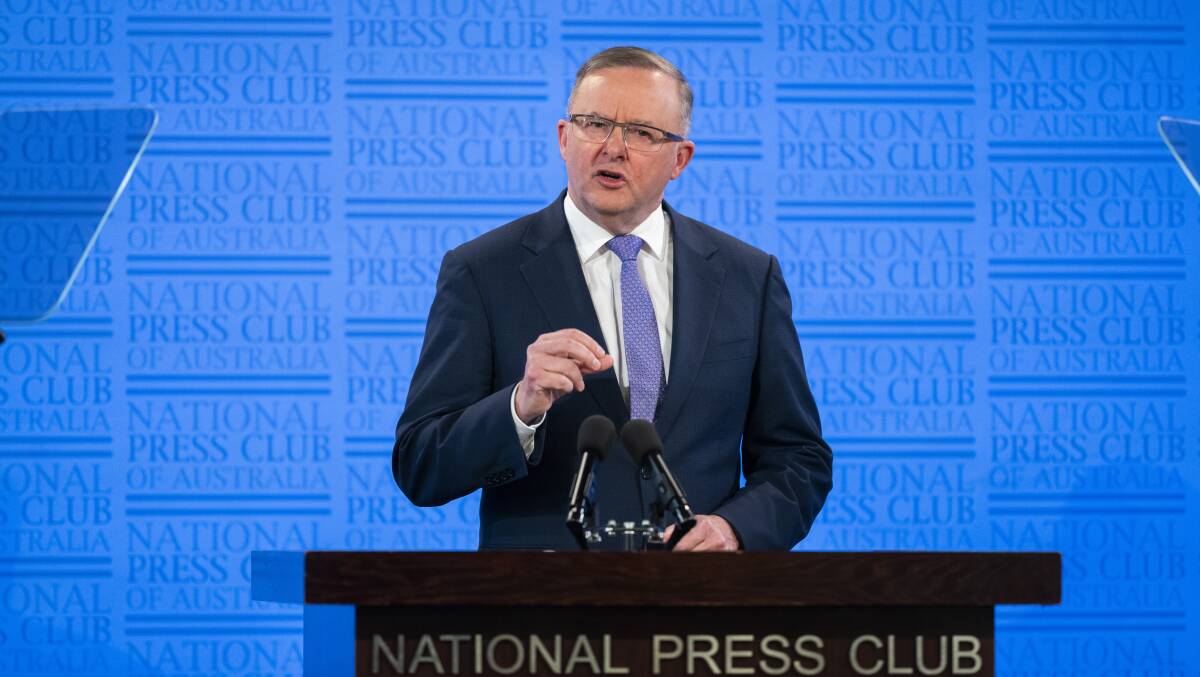 Albanese needs to make sure his small-target strategy doesn't devolve into avoiding the subject of economics. Picture: Getty Images