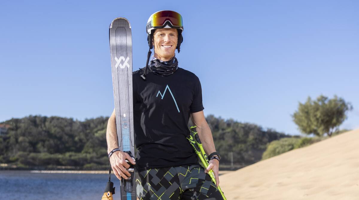 NEVER SAY NEVER: Narrabeen resident Tom Gellie has been coaching advanced snow skiers online since the COVID pandemic hit. Picture: Simon Bennett