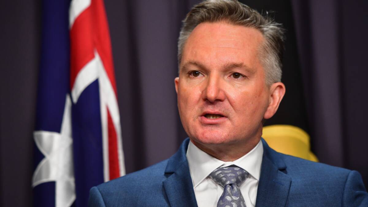 Climate Change and Energy Minister Chris Bowen will introduce the climate bill on Wednesday. Picture: Elesa Kurtz