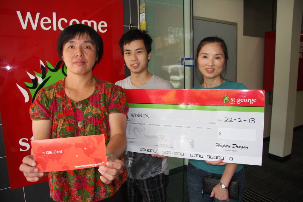 The three lucky winners of Fairfield Council‚ St.George Bank Shopping Promotion, held alongside its Lunar New Year celebrations, have been announced.