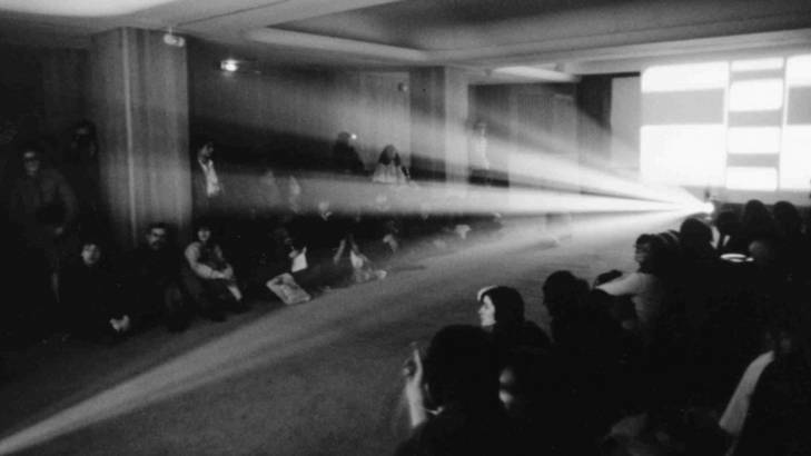 <i>Light Music</i> by Lis Rhodes is a departure from traditional filmmaking.