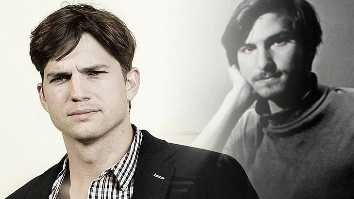 Highly anticipated ... Ashton Kutcher, left, will play Steve Jobs in a biopic of the Apple co-founder.